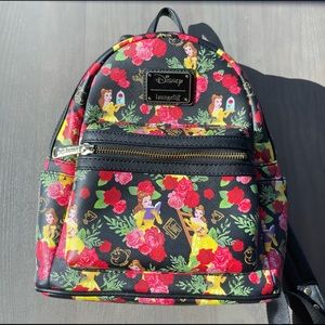🌹EUC Loungefly Beauty and the Beast Backpack 🌹